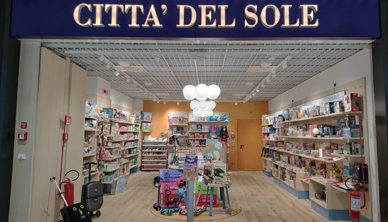 Città del sole apre il suo primo negozio in un aeroporto, a Roma Fiumicino
