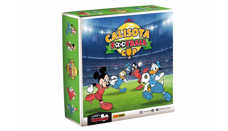 Topolino si prepara ai Mondiali di Calcio con il board game Calisota Football Cup