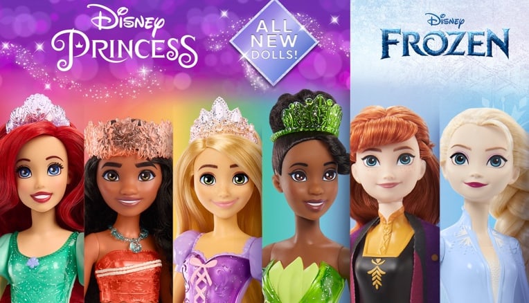 Mattel presenta la sua nuova linea Disney Princess e Disney Frozen