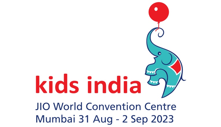 logo della fiera Kids India, con le date del suo svolgimento