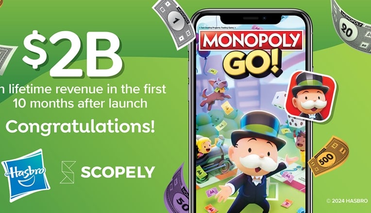 Monopoly Go, 2 miliardi di ricavi in meno di un anno