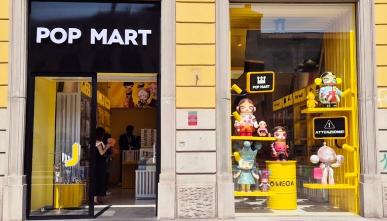 Pop Mart apre il suo primo negozio a Milano