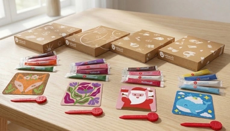 Sabbiarelli presenta i mini-set da colorare con la sabbia